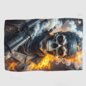 Schedel des Doods Golfhanddoek (Horizontaal)