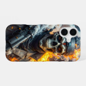 Schedel des Doods iPhone 16 Hoesje (Achterkant horizontaal)
