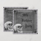 Schedel & Diamanten Dubbelzijdig 30e Verjaardag Kaart (Voorkant / Achterkant)