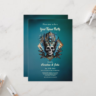 Schedel die het mystieke aura belichaamt kaart