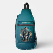 Schedel die het mystieke aura belichaamt sling bag (Voorkant)