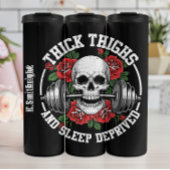 Schedel dijen en slaap beroofd thermosbeker