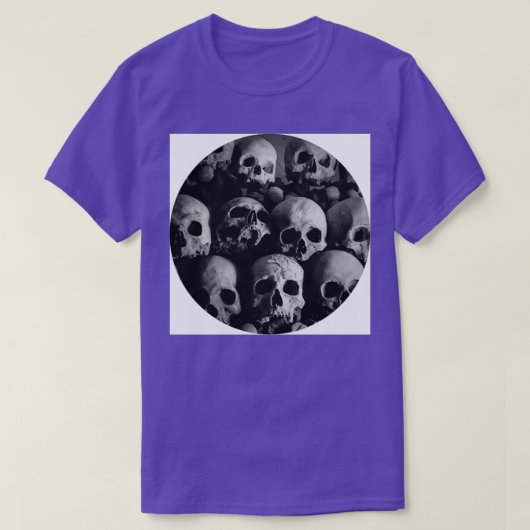 schedel dood skelleton biologie anatomie t-shirt (Design voorkant)