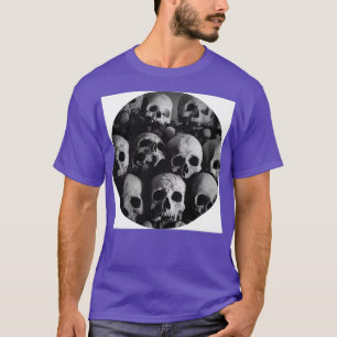 schedel dood skelleton biologie anatomie t-shirt