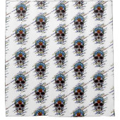 schedel douchegordijn (Voorkant)