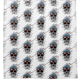 schedel douchegordijn