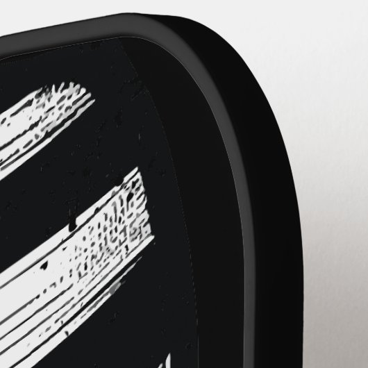 Schedel Draag USA Pet Zwart & Wit Pickleball Paddle (Links Detail)