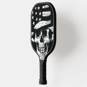 Schedel Draag USA Pet Zwart & Wit Pickleball Paddle (Links)
