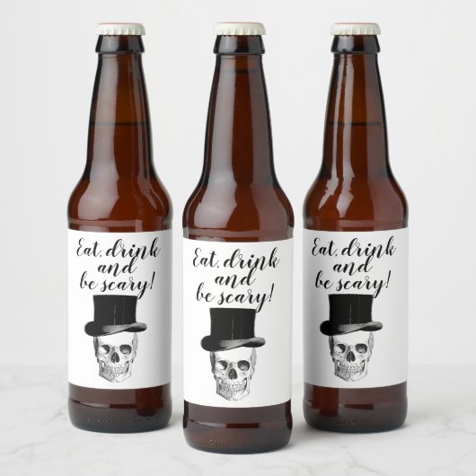 Schedel drink labels bier etiket (Flessen)