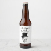 Schedel drink labels bier etiket (Voorkant)