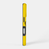 Schedel Duivel hoofd Zwart en Geel Design iPhone 16 Hoesje (Rechterkant)