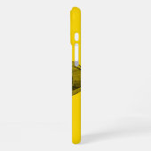 Schedel Duivel hoofd Zwart en Geel Design iPhone Hoesje (Linkerkant)