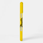 Schedel Duivel hoofd Zwart en Geel Design iPhone Hoesje (Rechterkant)