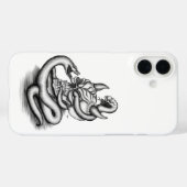 Schedel - Duivelskop met slang Case-Mate iPhone Case (Achterkant (horizontaal))