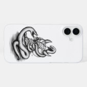 Schedel - Duivelskop met slang iPhone Hoesje (Achterkant horizontaal)