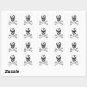 Schedel & Dwarsbeen! Vierkante Sticker (Vel)