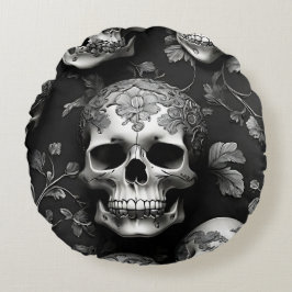 Schedel edgy mysterieus rond kussen