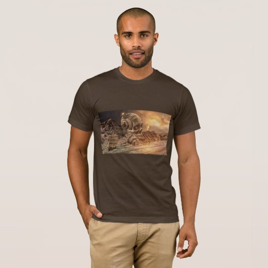 schedel eiland T-shirt (Voorkant volledig)