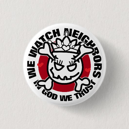 schedel - eitje ronde button 3,2 cm (Voorkant)