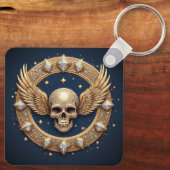 💀Schedel Embleem Voor Gotische Decoratie Sleutelhanger (Achterkant)