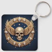 💀Schedel Embleem Voor Gotische Decoratie Sleutelhanger (Achterkant)