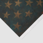 Schedel en bloemen op Vlag Decoupage Papier (Detail)