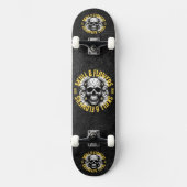 Schedel en bloemen Skateboard (Voorkant)