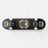 Schedel en bloemen Skateboard (Horizontaal)