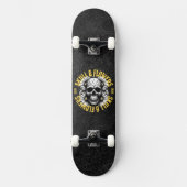 Schedel en bloemen Skateboard (Voorkant)