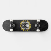 Schedel en bloemen Skateboard (Horizontaal)