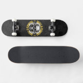 Schedel en bloemen Skateboard (Horizontaal)