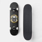 Schedel en bloemen Skateboard (Voorkant)