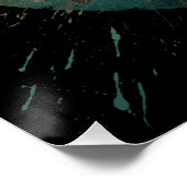  SCHEDEL EN BLOEMEN ZWART EN WIT PERFECT POSTER (Hoek)