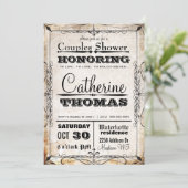 schedel en bloemkelders schoeisel uitnodigen kaart (Staand voorkant)