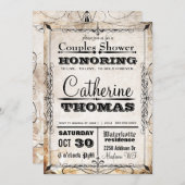 schedel en bloemkelders schoeisel uitnodigen kaart (Voorkant / Achterkant)