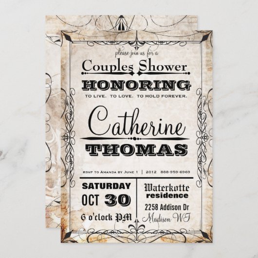  schedel en bloemkelders schoeisel uitnodigen kaart (Voorkant / Achterkant)