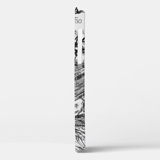 schedel en boeken Case-Mate iPhone case (Achterkant / Links)