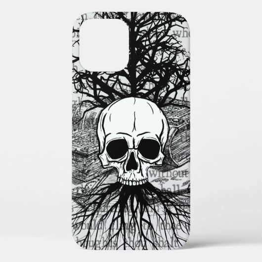 schedel en boeken Case-Mate iPhone case (Achterkant)