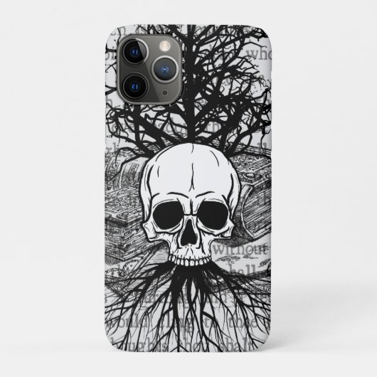schedel en boeken Case-Mate iPhone case (Achterkant)