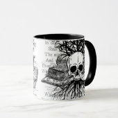 schedel en boeken mok (Voorkant rechts)