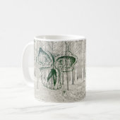 Schedel en bos mok (Voorkant links)