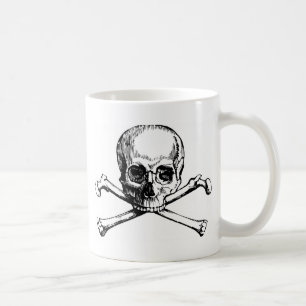 Schedel en Bot Koffiemok