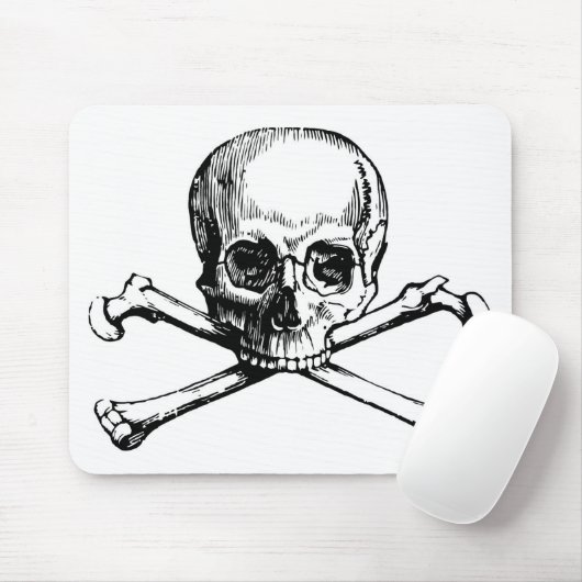 Schedel en Bot Muismat (Met muis)