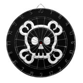 Schedel en botten dart board design dartbord (Voorkant)