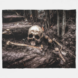 SCHEDEL EN BOTTEN FLEECE DEKEN