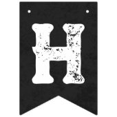 Schedel en Botten Halloween Verjaardag Banner (Tweede vlag)