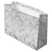 Schedel en Botten Halloween Verjaardag Gift Bag Groot Cadeauzakje (Achterkant Gekanteld)