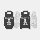 Schedel en Botten Halloween Verjaardagsgunst Box Bedankdoosjes (Uitgevouwen)