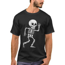 Schedel en botten Heren Basic T-shirt