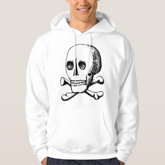 Schedel en Botten Mannen Hoodie (Voorkant)